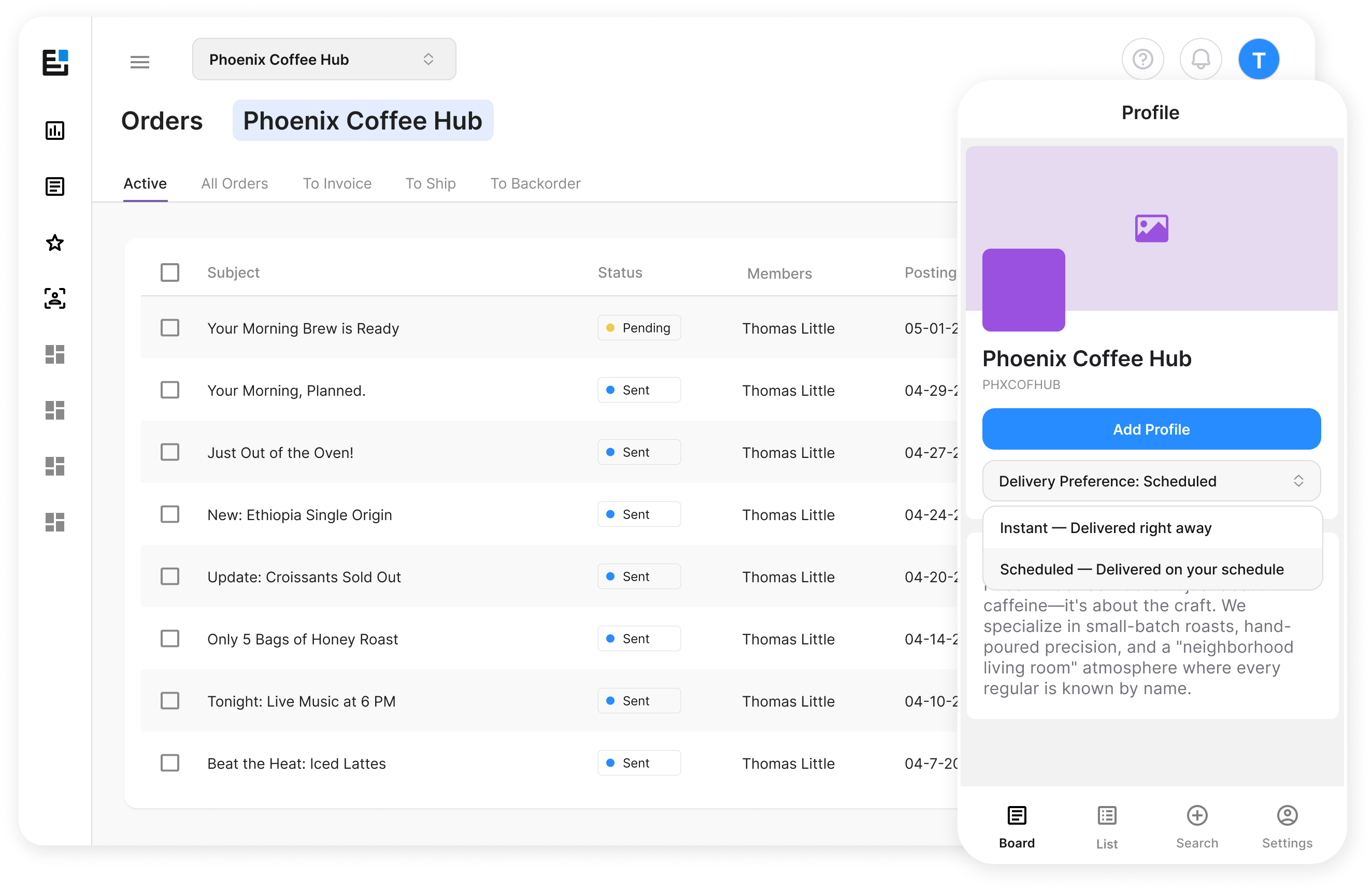 SimplyNotified dashboard showing verified subscriber enrollment