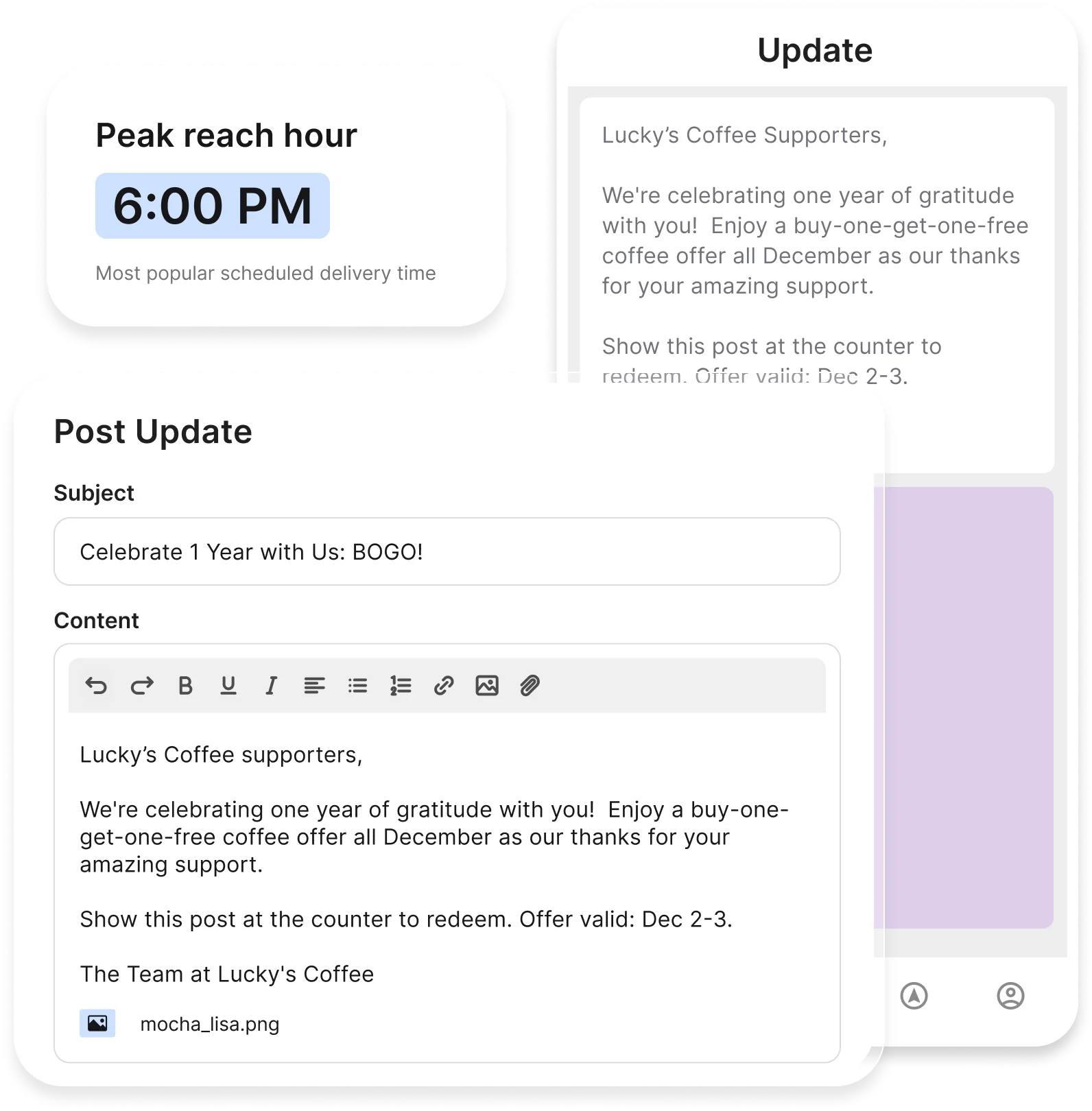 SimplyNotified Sender Dashboard