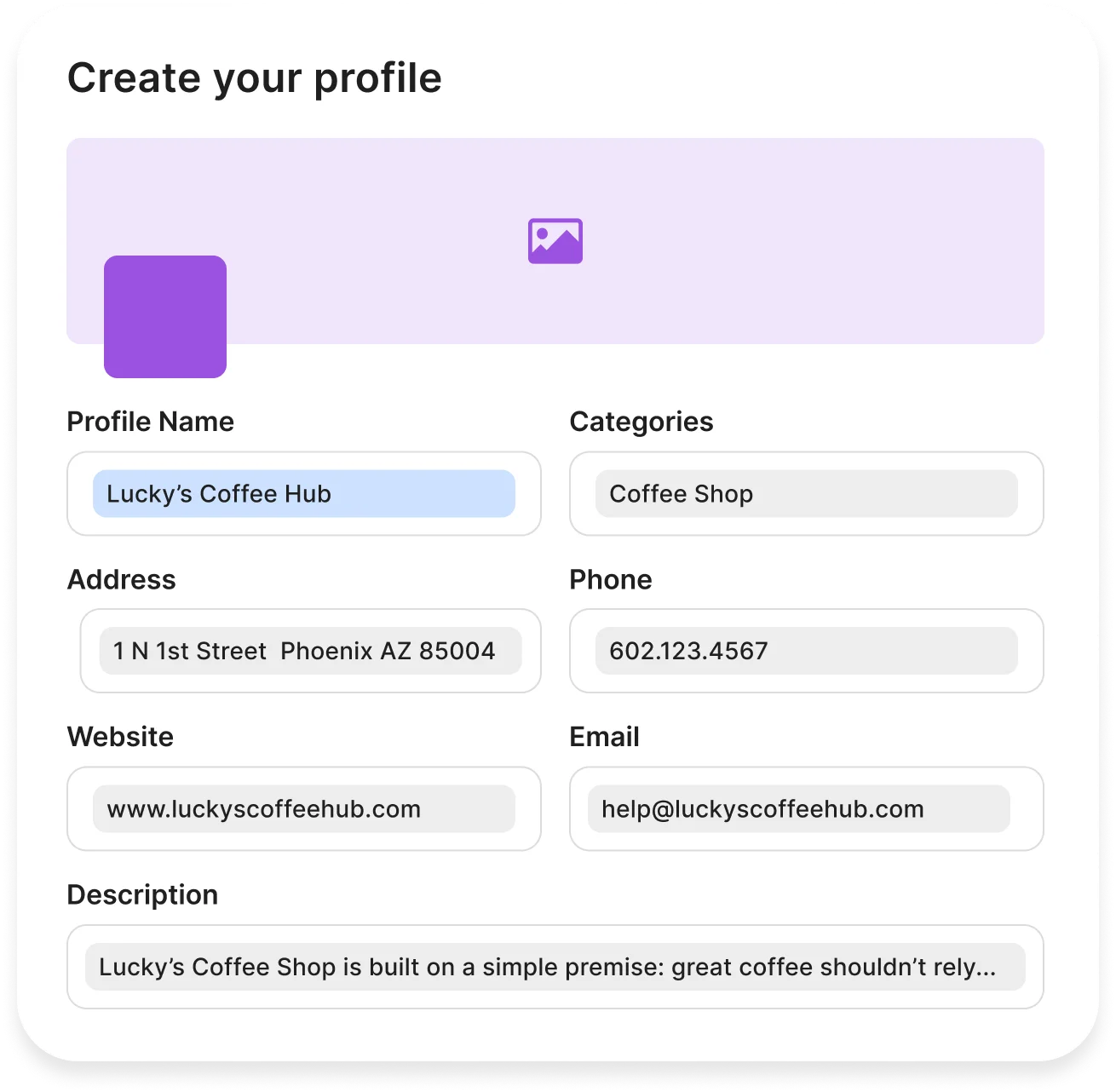 Set up your profile